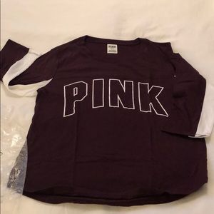 NEW IN BAG!! VS PINK cotton M baseball t shirt